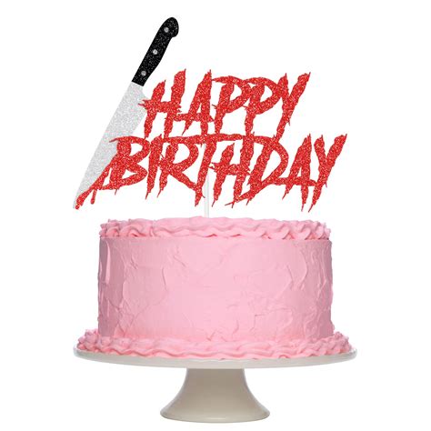 Buy Friday the 13th Birthday Party Cake Topper, Halloween Horror Birthday Cake Topper, Have a ...