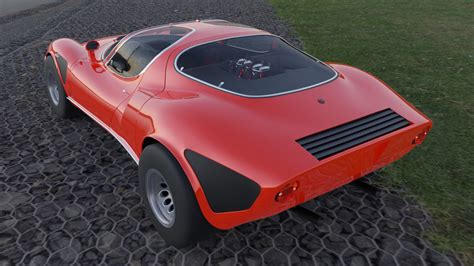 ArtStation - Alfa Romeo 33 Stradale with Engine Sounds | Game Assets