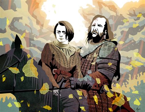 Arya Stark and the Hound by Balkoth26 on DeviantArt