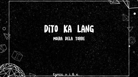 Dito Ka Lang/lyrics/ - YouTube