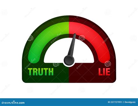 Truth and Lie Indicator for Concept Design. Vector Illustration. Stock ...