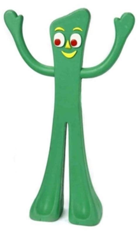 Classic TV Nostalgic Green GUMBY RUBBER DOG TOY