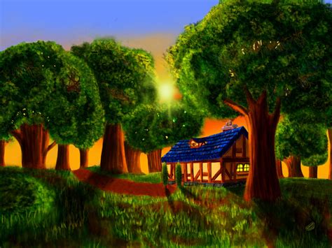 Sunset in Elwynn forest by miranda8888 on DeviantArt