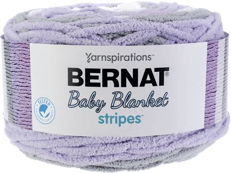 Bernat Baby Blanket Stripes Yarn-Violets | Michaels