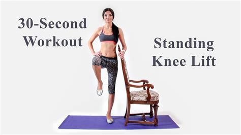 30-Second Workout - Standing Knee Lift - DiTuro Productions - YouTube