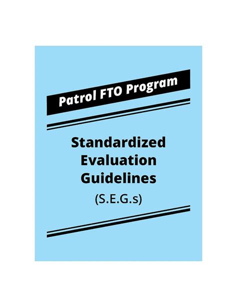 Patrol FTO Program Standardized Evaluation Guidelines – IPTM Publications