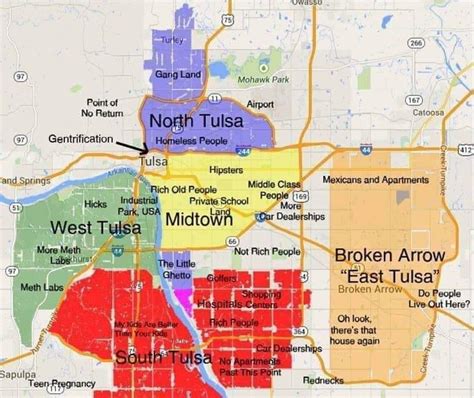 Annotated Tulsa Map : r/tulsa