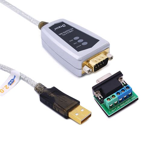 DTECH USB to RS422 RS485 Serial Port Adapter Cable with FTDI Chipset 5 ...