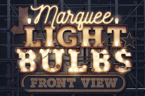 Hi-Res Marquee Light Bulbs Creator Kit - only $14! | Marquee lights, Light bulb letters, Light bulbs