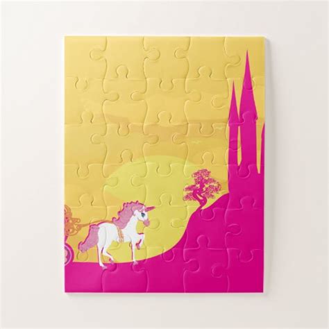 Unicorn Puzzle For Kids, Girls, Pink | Zazzle.com