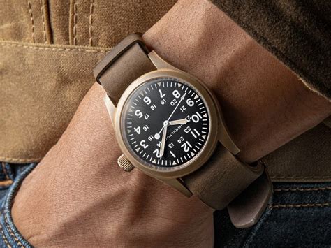 A New Watch Strap Gets Hamilton Khaki Field Mechanical Bronze Tune-up