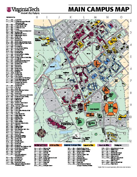 Map Of Virginia Tech Buildings