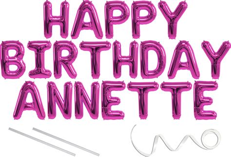 Happy Birthday Annette Images - Printable Template Calendar