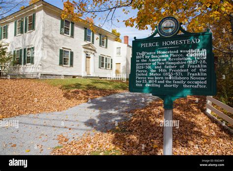 Franklin Pierce Homestead State Historic Site in Hillsborough, New Hampshire USA during the ...