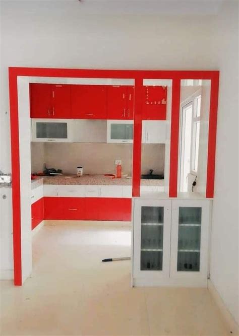 L Shape Wooden Modular Kitchen at Rs 900/square feet | L Shaped Modular Kitchen in Lucknow | ID ...
