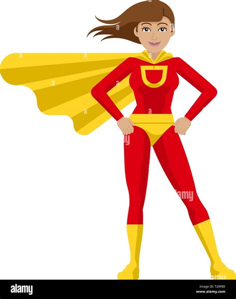 Superhero Woman Cartoon Stock Vector Image & Art - Alamy