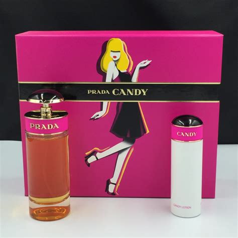 Prada Candy Gift Set 80ml Eau De Parfum Spray + 75ml Body Lotion