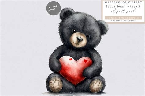 Teddy bear clipart, Love clipart, Valentines Day