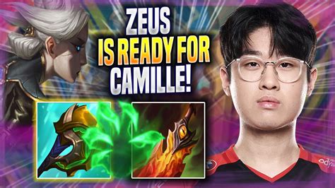 ZEUS IS READY FOR CAMILLE! - T1 Zeus Plays Camille TOP vs Fiora! | Season 2022 - Win Big Sports