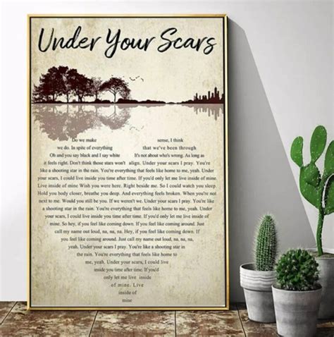 Godsmack Under Your Scars Lyrics Poster Gift For Fan Wall | Etsy