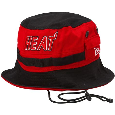 Miami Heat New Era Bucket Stack Hat - Red