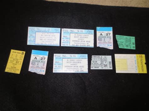 Lot Detail - (9) Vintage Concert Tickets Grateful Dead, The Who, Rolling Stones, Harry Connick