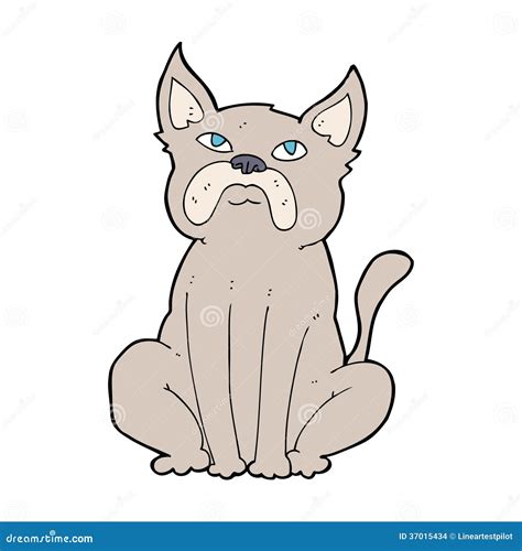 Cartoon Grumpy Little Dog Stock Images - Image: 37015434