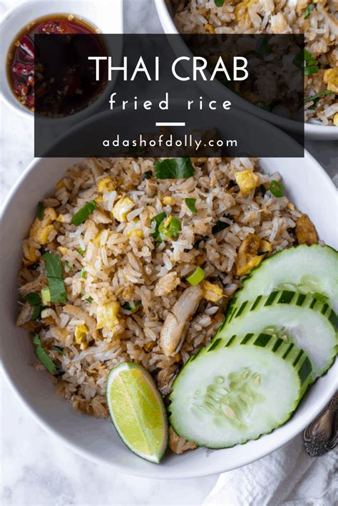 Thai Crab Fried Rice (Gluten Free Options) - a dash of dolly