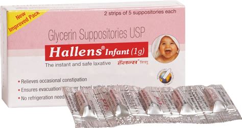 Hallens Infant Glycerin Suppositories Price, Uses, Side Effects ...