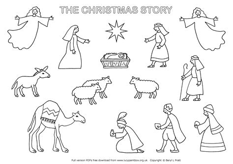 Christmas Story Coloring Pages. Several good versions in both B and full color. | Christmas ...