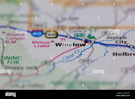 Winslow arizona map hi-res stock photography and images - Alamy