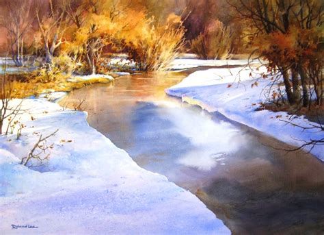 How to Paint a snow scene in watercolor – Roland Lee