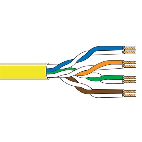 Belden 1592A DataTwist CAT-5e Patch Cable - Yellow - 1000 Foot Roll