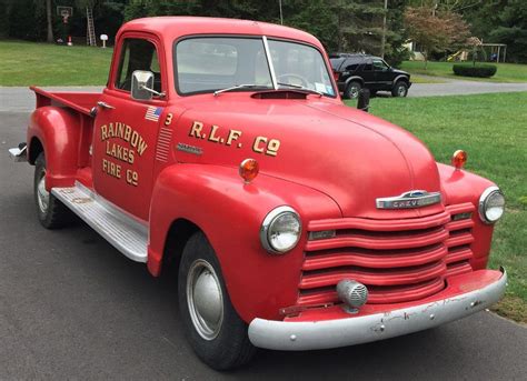 Little Red Fire Truck: 1952 Chevy Pickup | Classic chevy trucks, Chevy pickups, Vintage pickup ...