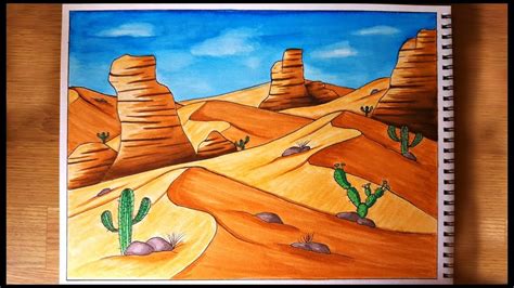 Desert Landscape Drawing at PaintingValley.com | Explore collection of Desert Landscape Drawing