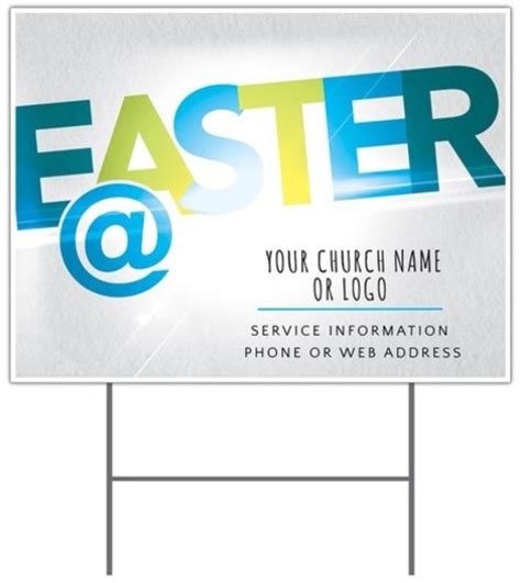 Easter At Yard Sign - Church Banners - Outreach Marketing