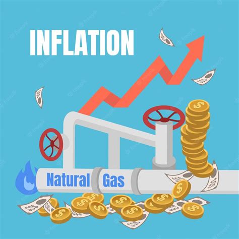 Premium Vector | Inflation natural gas prices are surging rising cost ...