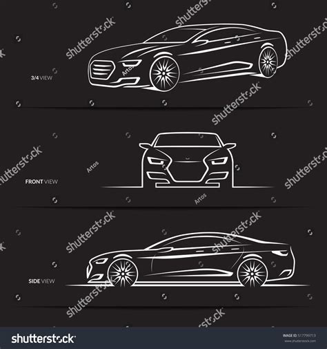 64,141 Car Silhouette Outline Vector Stock Vectors, Images & Vector Art | Shutterstock