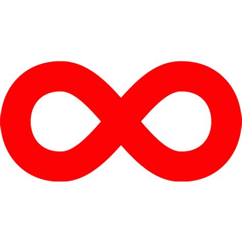 Red infinity icon - Free red infinity icons