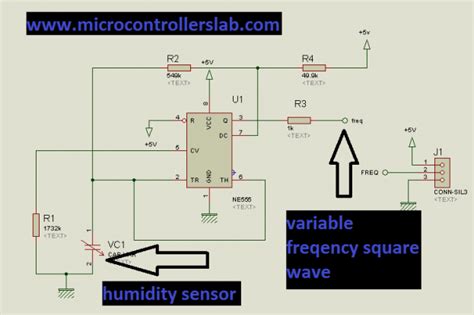 Digital humidity sensor with lcd display using microcontroller