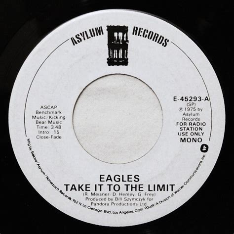 Eagles - Take It To The Limit (1975, Vinyl) | Discogs