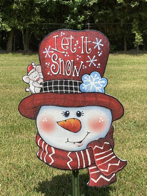 Christmas Snowman Yard Signs – Yard Art Decor and More LLC