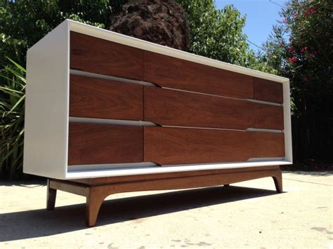 MCM credenza white lacquer and walnut, #Kent Coffey | Mid-Century ... | Mid century modern ...