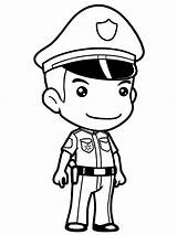 Police Officer coloring Pages sketch template