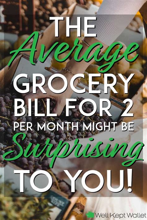 Average Grocery Bill for 2 People Per Week and Month!