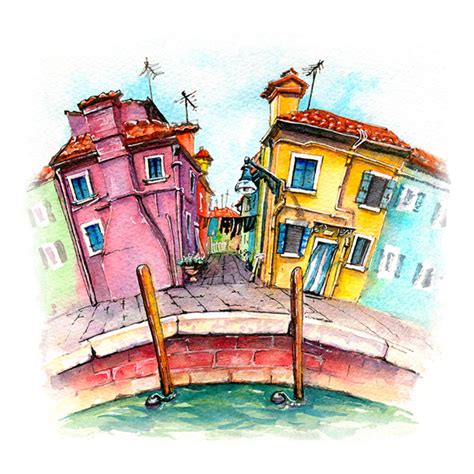 Venice sketches with Colored Pencils :: Behance