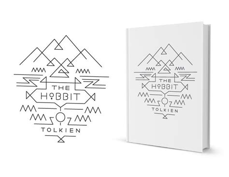 Book Cover Design, Book Design, The Hobbit Book Cover, Minimalist Book ...