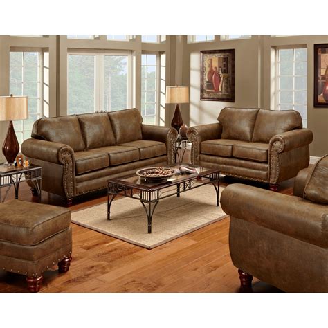 American Furniture Classics Sedona 4 Piece Living Room Set with Sleeper ...