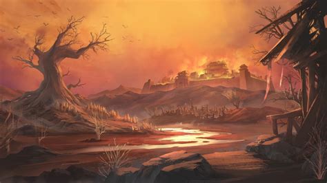 fantasy city, digital art, Comic Z, fantasy art, wasteland, HD Wallpaper | Rare Gallery