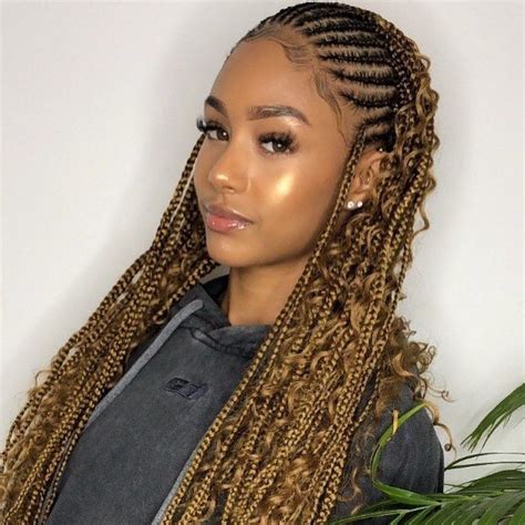 33+ Half Cornrows And Half Box Braids - DorotheaNolan